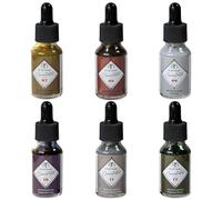 CSY Art Gallery Concentrated Washable Liquid Watercolour-Water Colour Drawing Inks with Ink Dropper for Drawing, Design, Watercolor Painting, Calligraphy, Handlettering, Airbrushing (Lebrun Set)