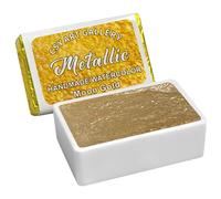 CSY art gallery Metallic Handmade Watercolour Paint Full Pans Moon Gold - Shimmer -Glitter-Metal Watercolours Choose Your Color