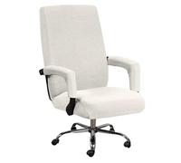 CSYBYW Office Chair Cover Jacquard Armrest Swivel Chair Slipcovers Removable Stretch Universal Computer Chair Cover(Natural,Medium)