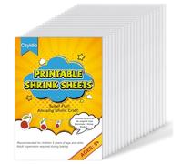 Csyidio 20 Pieces Printable Shrink Plastic Sheets, Shrink Films Paper for Kids DIY Creative Craft Keychains Earrings and Mother's Day Presents (29.5 x 21 cm)