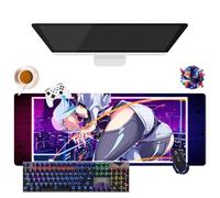 CSYJYMCFX Anime Cyberpunk Edgerunners Lucy Mouse Pad | Giant Washable Mouse Mat XL | Non-Slip Grip + Reinforced Edges (4, 31.5 x 11.8 x 0.12 inches)