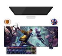 CSYJYMCFX Anime Cyberpunk Edgerunners Lucy Mouse Pad | Giant Washable Mouse Mat XL | Non-Slip Grip + Reinforced Edges (13, 31.5 x 11.8 x 0.12 inches)