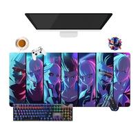 CSYJYMCFX Anime Cyberpunk Edgerunners Lucy Mouse Pad | Giant Washable Mouse Mat XL | Non-Slip Grip + Reinforced Edges (6, 35.4 x 15.7 x 0.12 inches)