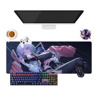 CSYJYMCFX Anime Cyberpunk Edgerunners Lucy Mouse Pad | Giant Washable Mouse Mat XL | Non-Slip Grip + Reinforced Edges (9, 31.5 x 11.8 x 0.12 inches)