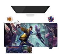 CSYJYMCFX Anime Cyberpunk Edgerunners Lucy Mouse Pad | Giant Washable Mouse Mat XL | Non-Slip Grip + Reinforced Edges (13, 35.4 x 15.7 x 0.12 inches)