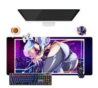 CSYJYMCFX Anime Cyberpunk Edgerunners Lucy Mouse Pad | Giant Washable Mouse Mat XL | Non-Slip Grip + Reinforced Edges (4, 35.4 x 15.7 x 0.12 inches)