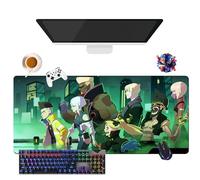 CSYJYMCFX Anime Cyberpunk Edgerunners Lucy Mouse Pad | Giant Washable Mouse Mat XL | Non-Slip Grip + Reinforced Edges (1, 35.4 x 15.7 x 0.12 inches)
