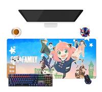 CSYJYMCFX Anime Spy Yor Forger Anya Mouse Pad | Extra Large Waterproof Mouse Pad | Non-Slip Rubber Base for PC, Laptop, E-Sports | Keyboard and Mouse Protection (1)