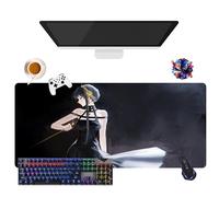 CSYJYMCFX Anime Spy Yor Forger Anya Mouse Pad | Extra Large Waterproof Mouse Pad | Non-Slip Rubber Base for PC, Laptop, E-Sports | Keyboard and Mouse Protection (4)