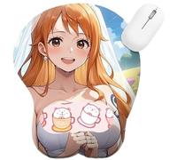 CSYJYMCFX One NaMi Nico Robin Piece Anime Non-Slip Silicone Mouse Mat with 3D Wrist Support Ergonomic Gel Cushion for Comfort & Pain Relief (7)