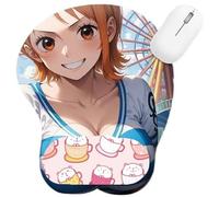 CSYJYMCFX One NaMi Nico Robin Piece Anime Non-Slip Silicone Mouse Mat with 3D Wrist Support Ergonomic Gel Cushion for Comfort & Pain Relief (6)