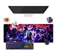 CSYJYMCFX Solo Anime Leveling Mouse Pad | Giant Washable Mouse Pad XL | Non-Slip Grip + Reinforced Edges | Durable Surface for Gaming, Office and Home (1, 31.5" × 11.8" × 0.12")