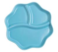 CSYQPDMBDL Divided Dinner Plates, Portion Control Plates, Divided Dinner Plates, The Diet Control Plate, Ceramic Portion(Blue)