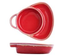 CSYQPDMBDL Divided Dinner Plates, Portion Control Plates, Divided Dinner Plates, The Diet Control Plate, Divided Serving Platter Ceramic(Red Wine)
