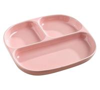 CSYQPDMBDL Divided Dinner Plates, Portion Control Plates, Divided Snack Serving Platte, Portion Divided Plate for Pastas/Vegetables/Fruits, Ceramic Simple Tray(Pink)