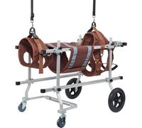 CSYQPDMBDL Dog Wheelchair, Dog Wheelchair for Back Legs, Adjustable Dog Cart Pet Dog Wheelchair For Handicapped Hind Legs Rehabilitation(Large)
