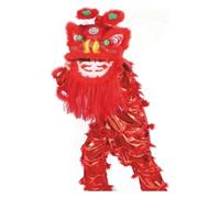 CSYQPDMBDL Lion Dance Mascot Costume, Lion Dance Costume, Chinese Performance Props Dragon Dance For Outdoor Sports Traditional Festivals(Red)