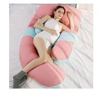 CSYQPDMBDL Pregnancy Pillows for Sleeping, Full Body Maternity Pillow For Pregnant Women With Washable Cover(Light red+green)