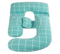 CSYQPDMBDL Pregnancy Pillows for Sleeping, Full Body Maternity Support Pillow With Detachable Extension, Washable Cotton Cover, For Pregnant Women(Green)