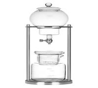 CSYQPDMBDL Siphon Coffee Maker, Syphon Coffee Maker, Tea Maker Dripper Brewer Maker With Adjustable Water Flow Stainless Steel Filter Glass Carafe For Coffee Or Tea