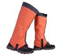 CSYQPDMBDL Snake Gaiters, Leg Gaiters, Hiking Gaiters, Adjustable Top Snowshoe Gaiters, For Men And Women Camping, Climbing, Hiking And Snowshoeing(Orange,Large)