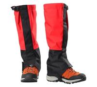 CSYQPDMBDL Snake Gaiters, Leg Gaiters, Hiking Gaiters, Anti-Scratch Snowshoe Gaiters For Walking, Mountain Climbing, Hiking And Snowshoeing(Red,Small)
