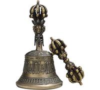 CSYQPDMBDL Tibetan Buddhist Meditation Bell and Dorje Set, Tibetan Hand Rattles Meditation And Prayer Bells Dorje Vajra