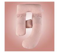 CSYQPDMBDL U Shaped Pregnancy Pillow, U-Shaped Full Body Maternity Pillow With Zipper Detachable Cover For Back(Light red)
