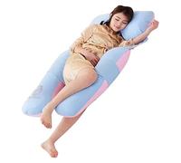 CSYQPDMBDL U Shaped Pregnancy Pillow, U-Shaped Maternity Pillow For Side Sleepers, Nursing & Body Support Pillow(Blue+pink)