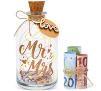 CSYY LED Light Money Box for Couples, Mr. & Mrs. Personalised Wedding Fund Money Box