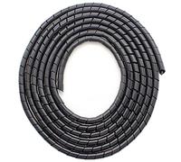 CSZD Spiral Cable Wrap,10ft - 1/4 inch Spiral Wire Wrap Cord Covers Bundle Sleeve Hose for PC TV Computer Electrical Wire Organizer,Tangle Stop Cord Cover and Detangler,Black