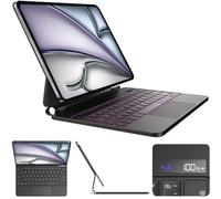 CSZZACME Keyboard Case for iPad Air 11 inch M2 2024, iPad Air 5th/4th Generation and iPad Pro 11 inch with Keyboard 2022-2018, Magnetic Attachment, Multi Gesture Trackpad, 7