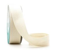 CT CRAFT LLC Cotton Ribbon 22mm x 10 Yards.Decorative for DIY Crafts and Gift Wrapping- Nature