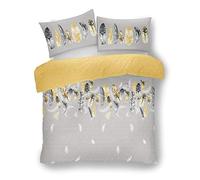 CT Feathers Yellow Luxurious Duvet Cover Sets Quilt Cover Sets Reversible Bedding Sets GC (Single)