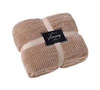 CT Popcorn Style Luxurious Throws Super Soft Warm Cosy Sofa and Bed Fleece Blankets (Mink, Single [130x150cms])