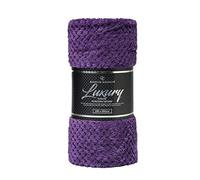 CT Popcorn Style Luxurious Throws Super Soft Warm Cosy Sofa and Bed Fleece Blankets (Purple, Double [150x200cms])