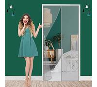 ct Sn for Balcony Door 115x260 cm No Drilling Automatic Closure Fly Protect for Patio Basement & Terrace DoorsGray A