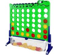CT SPORTS Dinosaur 4-in-a-Row Connect Game for Kids - Large 1.1 FT Strategy Board Game Themed Topper, Portable & Collapsible Travel Game, for Boys and Girls Ages 3+, Family Fun for All Ages