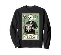 CT Tech Tarot Card Skeleton Radiology CT Technologist Sweatshirt