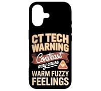 Ct Tech Warning Contrast May Cause Warm Fuzzy Feelings Case for iPhone 17