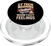 Ct Tech Warning Contrast May Cause Warm Fuzzy Feelings PopSockets PopGrip for MagSafe