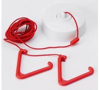 CT04 - C-TEC NC807C Toilet Alarm Ceiling Pull Unit 3M Cord, 2X Pull Bangles