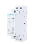 CT1-25 2P 16A 20A 25A 220V/230V 50/60HZ Din Rail Household AC Modular Contactor 2NO 1NO1NC 2NC Household Contact(2NO-16A)
