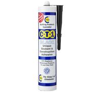 CT1 Black TRIBRID Multi-Purpose Sealant & Adhesive - Bathroom, Shower & Window Sealant - Odourless - Anti Mould Waterproofing Sealant Adhesive - Vibration Resistant & Flexible - 290ml