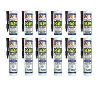 CT1 - Building Sealant & Adhesive Snag Tube 290ml for Virtually Any Material (Black 12 Pack)