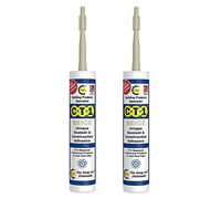 CT1 - Building Sealant & Adhesive Snag Tube for Virtually Any Material (Beige Twin Pack) (CT1-Twin-Pack)