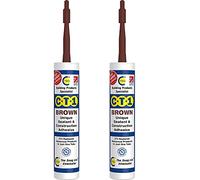 CT1 - Building Sealant & Adhesive Snag Tube for Virtually Any Material (Brown Twin Pack)