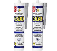 CT1 - Building Sealant & Adhesive Snag Tube for Virtually Any Material (Grey Twin Pack) (CT1-Twin-Pack)