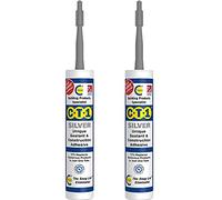 CT1 - Building Sealant & Adhesive Snag Tube for Virtually Any Material (Silver Twin Pack) (CT1-Twin-Pack)