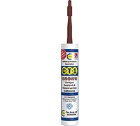 CT1 Brown TRIBRID Multi-Purpose Sealant & Adhesive - Bathroom, Shower & Window Sealant - Odourless - Anti Mould Waterproofing Sealant Adhesive - Vibration Resistant & Flexible - 290ml